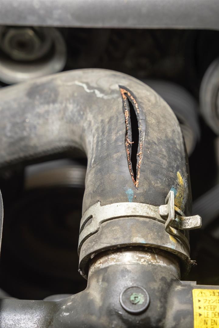 Blown Upper Radiator Hose